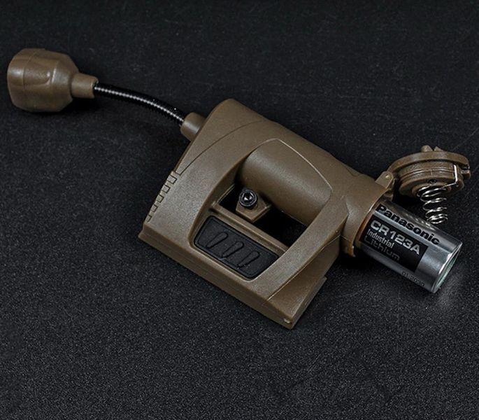 Ліхтарик тактичний Wosport LT-09 Койот на шолом