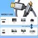 Кабель перехідник 4К Mini HDMI - HDMI 60Hz 18Gbps Aluminum Shell Neylon, 2 м