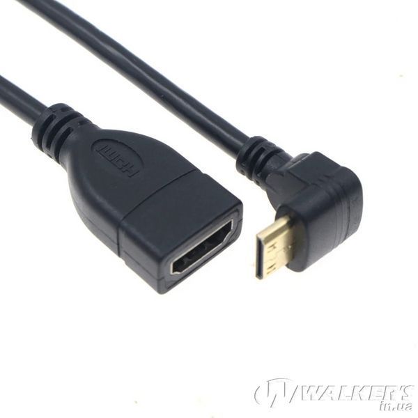 Кабель переходник Mini HDMI - HDMI (M/F) Full HD 1080P, 16 см (UP)