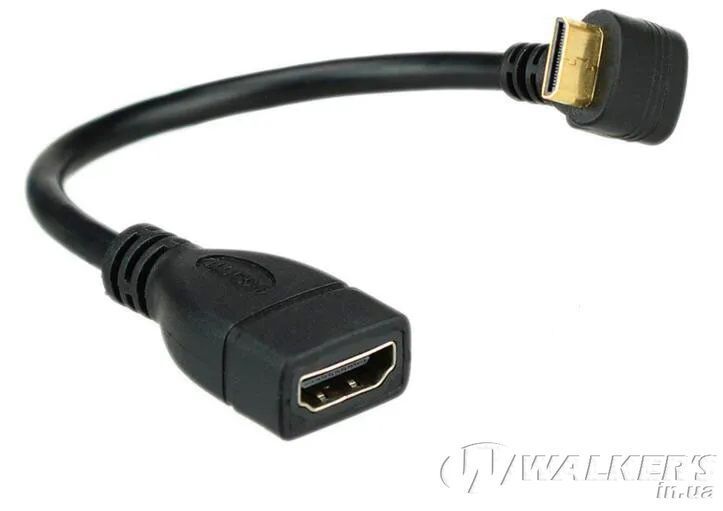 Кабель переходник Mini HDMI - HDMI (M/F) Full HD 1080P, 16 см (UP)