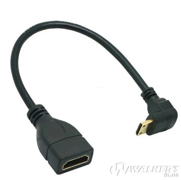 Кабель переходник Mini HDMI - HDMI (M/F) Full HD 1080P, 16 см (Down)