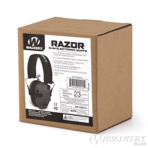Активные Наушники Walker's Razor Slim Patriot Зеленые для стрельбы
