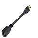 Кабель переходник Mini HDMI - HDMI (M/F) Full HD 1080P, 16 см (Прямой)