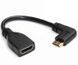 Кабель переходник Mini HDMI - HDMI (M/F) Full HD 1080P, 16 см (Left)
