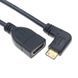 Кабель переходник Mini HDMI - HDMI (M/F) Full HD 1080P, 16 см (Left)