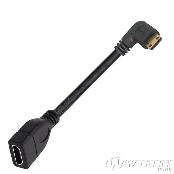 Кабель переходник Mini HDMI - HDMI (M/F) Full HD 16 см, 2 шт (Down + Right)