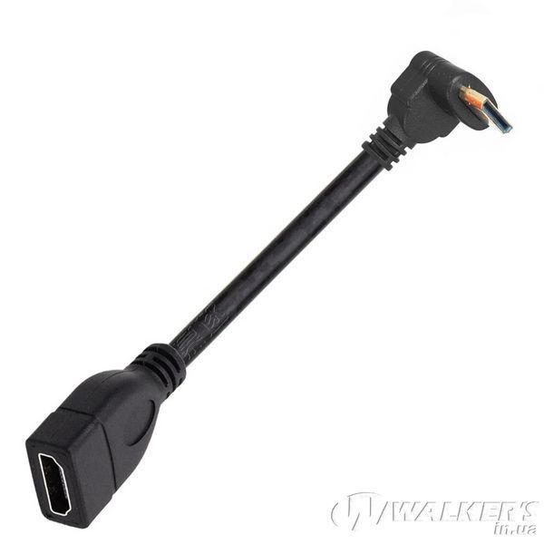 Кабель переходник Mini HDMI - HDMI (M/F) Full HD 16 см, 2 шт (Down + Right)