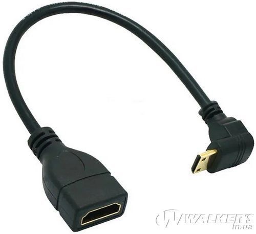 Кабель 4К/1080 Mini HDMI - HDMI M/F, Down (комплект 2 types)