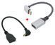 Кабель 4К/1080 Mini HDMI - HDMI M/F, Down (комплект 2 types)
