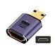 Переходник Mini HDMI - HDMI (M/F) LED 8К HDMI 2.1 48Gbps (C8K-01)