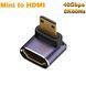 Переходник Mini HDMI - HDMI (M/F) LED 8К HDMI 2.1 48Gbps (C8K-05)