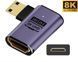 Переходник Mini HDMI - HDMI (M/F) LED 8К HDMI 2.1 48Gbps (C8K-03)