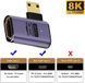 Переходник Mini HDMI - HDMI (M/F) LED 8К HDMI 2.1 48Gbps (C8K-03)